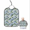 Flower Butter-fly Adult Bib for Eating with Crumb Catcher,Washable & Waterproof Terry Cloth Adjustable Elderly Women Men Adult Bibs Funny Apron Clothing Protector Purple Pink Hydrangea Florals view 1