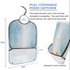 Abstract Sky Blue Adult Bib for Eating with Crumb Catcher,Washable & Waterproof Terry Cloth Adjustable Elderly Women Men Adult Bibs Funny Clothing Protector Modern Abstract Minimalist Painting Art view 2