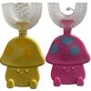 All in One U-Shapped 360 Toothbrush, Toddler with Food Grade Soft Silicone Brush Head (Pink & Yellow) view 1