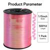 BEISHIDA 500 Yards Light Pink Ribbons Curling Ribbon 5mm for Gift Wrapping, Thin Curly Ribbon for Craft Balloon String Birthday Party Decoration Embellish Wedding view 2