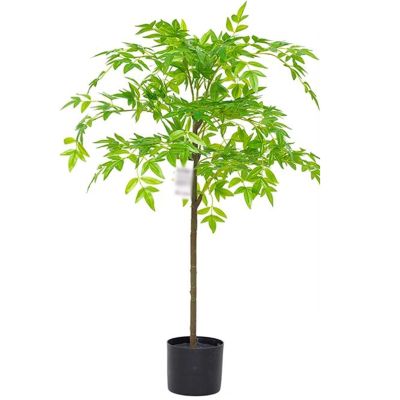 JLXJYS Artificial Plant Bonsai(170cm/66.93in) Faux Nantian Bamboo Bonsai with Black Planter, for Living Room Garden Balcony Entryway Dining Room (Size : 100cm(39.37in))