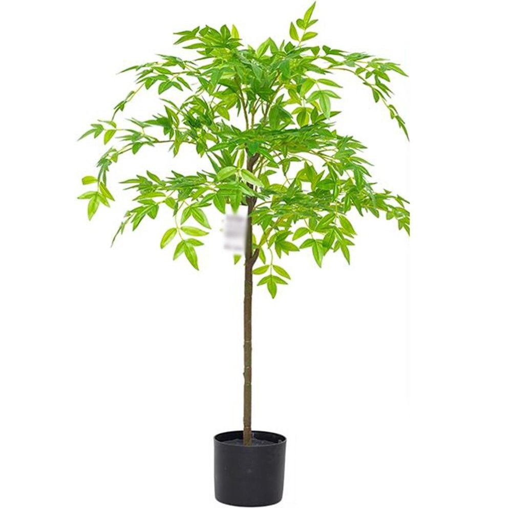 JLXJYS Artificial Plant Bonsai(170cm/66.93in) Faux Nantian Bamboo Bonsai with Black Planter, for Living Room Garden Balcony Entryway Dining Room (Size : 100cm(39.37in))