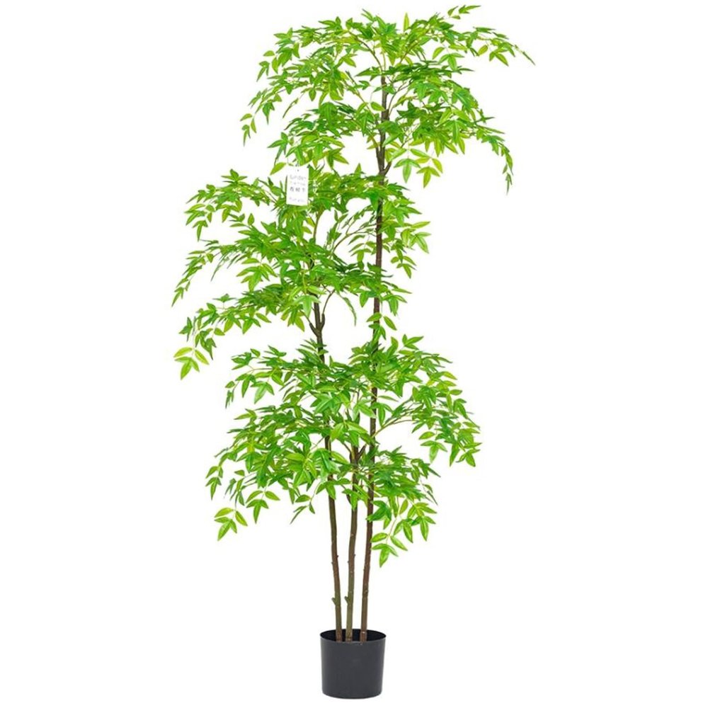 JLXJYS Artificial Plant Bonsai(170cm/66.93in) Faux Nantian Bamboo Bonsai with Black Planter, for Living Room Garden Balcony Entryway Dining Room (Size : 170cm(66.93in))