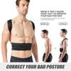 Adjustable Full Back Brace Posture Corrector For Women Men Improve Back Posture Lumbar Brace Shoulder Neck Clavicle Support Provide Lower And Upper Back Pain Relief ( Color : Black , Size : Medium ) view 3