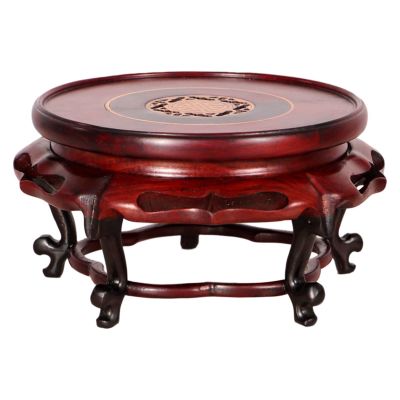 Vase Bonsai Base Wooden Vase Bas Pedestal Stand Rosewood Base Chinese Vase Buddha Statue Fish Bowl Plant Table Lamp Stand Bonsai Base ( Size : Large )