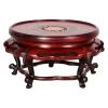 Vase Bonsai Base Wooden Vase Bas Pedestal Stand Rosewood Base Chinese Vase Buddha Statue Fish Bowl Plant Table Lamp Stand Bonsai Base ( Size : Large ) view 1