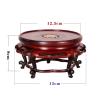 Vase Bonsai Base Wooden Vase Bas Pedestal Stand Rosewood Base Chinese Vase Buddha Statue Fish Bowl Plant Table Lamp Stand Bonsai Base ( Size : Large ) view 2