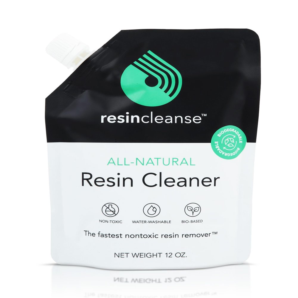 Resin Cleanse All Natural Glass Cleaner, Refill Pouch | Non Toxic Eco-Friendly Cleaning Solution (12 Ounce)