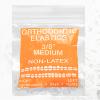 Clear Non-Latex 100 counts, Intraoral Elastic Bands Orthodontic Elastics Dental Rubber Bands Made in US Medium 3/8'', Clear view 1