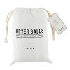 Santa Barbara Design Studio Wool Dryer Balls Natural Fabric Softener Woolly Ball Set in Muslin Storage Bag, 6-Pack, Opposite of Wrinkly view 2