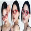 V.W.E. 2 Pairs Women Oversize Transparent Reading Glasses - Spring Hinge Reader 7024 (1 Blue 1 Red, 1.75) view 4