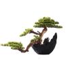 Fake Plants Artificial Bonsai Tree Indoor Simulated Greenery Bonsai Wood Decorative Bonsai with Resin Flower Pot for Home, Office, Desk Decor Bonsai Tree view 1