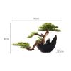 Fake Plants Artificial Bonsai Tree Indoor Simulated Greenery Bonsai Wood Decorative Bonsai with Resin Flower Pot for Home, Office, Desk Decor Bonsai Tree view 2