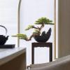 Fake Plants Artificial Bonsai Tree Indoor Simulated Greenery Bonsai Wood Decorative Bonsai with Resin Flower Pot for Home, Office, Desk Decor Bonsai Tree view 4
