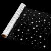 shareluck 100ft Christmas Cellophane Wrap Roll - Snowflake Clear Cellophane Wrap for Christmas to Wrap Gift Baskets, Treat, Wine, Party Decoration. (100ft Long x 16 Wide x 2.5Mil)