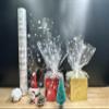 shareluck 100ft Christmas Cellophane Wrap Roll - Snowflake Clear Cellophane Wrap for Christmas to Wrap Gift Baskets, Treat, Wine, Party Decoration. (100ft Long x 16 Wide x 2.5Mil) view 2