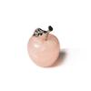 Asingeloo Hand Carved Crystal Apple Natural Rose Quartz Gemstones Pocket Guardian Apple Healing Statue for Home Decoration 1 inch view 1