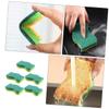 10 Pcs Sponge Bath Tub Cleaning Brush Heavy Duty Sponge Sink Scrubber Kitchen Washing Brush Dishwashing Scrubber Kitchen Scrub Sponge Kitchen Wok Sponge Dish Sponges Kitchen Sponge/1301 ( Color : As S view 2