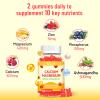 2 Pack Calcium Gummies with Magnesium, Zinc, Vitamin D3 & B12, Calcium Supplements for Women Men, Support Bone, Muscle and Immunity, 120 Vegan Raspberry Flavor Gummies view 3