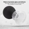 JEOZBM Glass Cupping Set, 4 Pieces Facial Cupping Therapy Set Glass, Silicone Cupping Cups, Massage Vacuum Suction Cupping Cups for Body Face Leg Arm Back Shoulder Muscle view 3