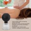 JEOZBM Glass Cupping Set, 4 Pieces Facial Cupping Therapy Set Glass, Silicone Cupping Cups, Massage Vacuum Suction Cupping Cups for Body Face Leg Arm Back Shoulder Muscle view 4