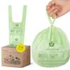 1.6 Gallon Compost Bags with Handles, Small Kitchen Food Scrap trash Bags for Countertop Compost Bin, 6L, 100 Count, BPI & OK Compostable Certified view 1