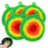 HEALLILY Dish Scrubber Sponge 5 Pack Non Scratch Knitted Household Cleaning Sponges for Kitchen Washing, Reusable Crochet Handmade Oil Resistant (Assorted Colors) view 1