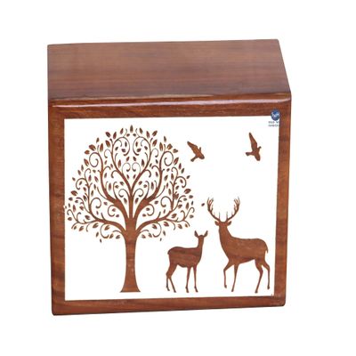 Handmade Wooden Urn Box For Adult Ashes | Wood Cremation Urns | Decorative Urns | Funeral Urns | Burial Urns | Handmade Urns | Rosewood Urns