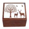Handmade Wooden Urn Box For Adult Ashes | Wood Cremation Urns | Decorative Urns | Funeral Urns | Burial Urns | Handmade Urns | Rosewood Urns view 4
