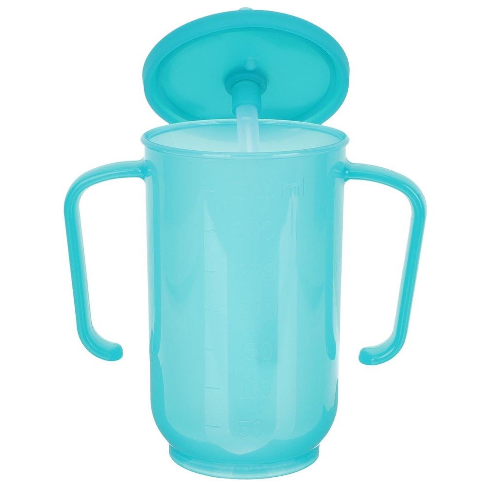 FOMIYES 2pcs Convalescent Feeding Cup with Double Handles Spill Sippy Cup for Elderly Ergonomic Design for Bedridden Patients Liquid Feeding Straw for Drinking and Food-grade Material