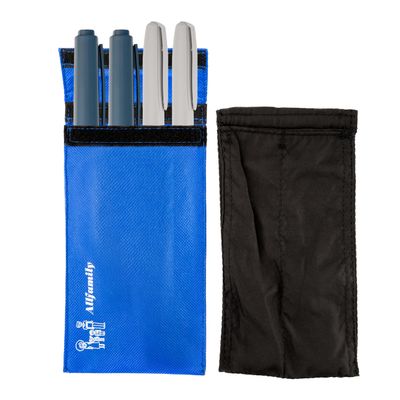 4AllFamily Chiller Insulin Travel Case Cooler  Insulin Cooler Travel Case TSA Approved  45H Cooling Without Electricity  Reusable Medicine Container for Traveling & Daily Use (1-4 Pen Large)