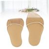 1Pair Half Insole High Heel Pads for Shoes Forefoot Cushions Anti-Slip Foot Protectors Khaki for Women Relieves Ball of Foot Pain view 2