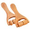 COOLHIYA Wooden Foot Massager Roller Handheld Acupoint Massage Tool for Neck Shoulder Back Legs and Feet Relaxation Compact and Lightweight Design view 1