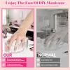 FOMIYES 2pcs Transparent Nail Soaking Bowls, Acrylic Gel Polish Remover Bowls, Manicure Hand Soak for Home Nail Care, Ergonomic Design for Gel off and Hand Washing view 4