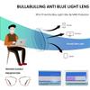 3Pack Metal Hollow Frame Cat Eye Progressive Multifocus Reading Glasses Stylish Blue Light Blocking Readers (black/green/purple, 3.0) view 4