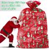 16 Pcs Extra Large Christmas Gift Bag, 44"x36" Heavy-Duty Waterproof Reusable Oversized Gift Sack with Rope & Gift Tag, Opaque Jumbo Wrapping Bag for Xmas, Birthdays, Parties, Class, Office, Home view 2