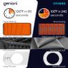 GENIANI Electric Heating Pad for Back Pain & Cramps Relief, Electric Throw, Auto Shut Off, Machine Washable, Moist Heat Pad for Neck & Shoulder - Valentines Day Gifts for Her, (12"x24" Jet Black) view 4