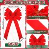 Riceshoot Valentines Day Decoration Red Bows Large Velvet Bows Garland Looped Wreath Waterproof Outdoor for Gift Wrapping Home Wall Decor(24 Pcs,12 x 18 Inch) view 2