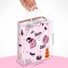 Yeaqee 30 Pack Pink Halloween Boo Bags with Tissue Paper, Little Boo Kraft Paper Goody Treat Bags for Kids Party, Baby Shower & Birthday, Tirck or Treat 8.7 x 6.3 x 3.2 Inch view 3