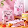 Yeaqee 30 Pack Pink Halloween Boo Bags with Tissue Paper, Little Boo Kraft Paper Goody Treat Bags for Kids Party, Baby Shower & Birthday, Tirck or Treat 8.7 x 6.3 x 3.2 Inch view 4