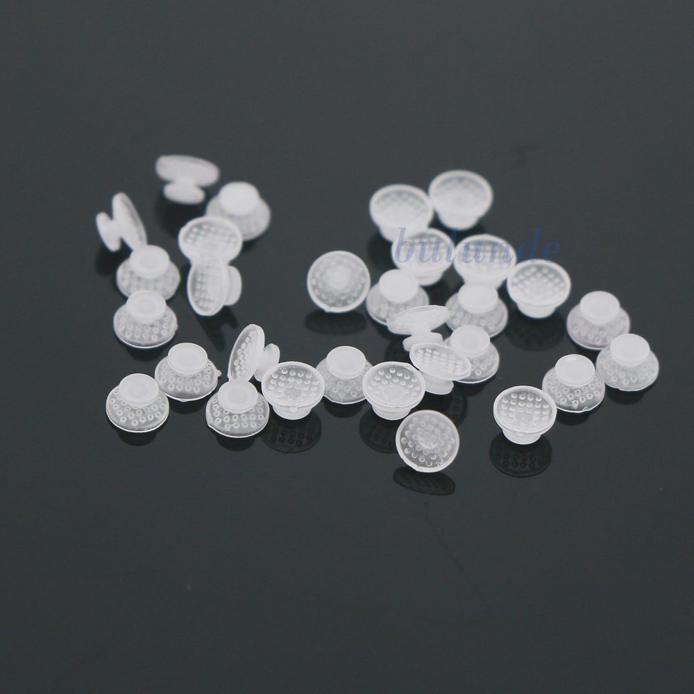 100 Pcs Ceramic Lingual Buttons Bondable Round Base