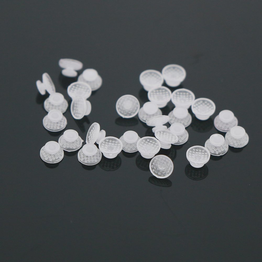 10 Packs/100 Pcs Bondable Round Base Ceramic Lingual Buttons