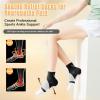 3 Pairs Neuropathy Socks, Soothe Relief Socks for Neuropathy Pain Women Men, Plantar Fasciitis Toeless Compression Socks Comprex Ankle Sleeves for Neuropathy Ankle Pain Relief (Black,S) view 2