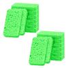 12 - Pack Non-Scratch Scrub Sponges - Sponges for Dishes and Washing Dishes, Cleaning Sponges for Kitchen Home Bathroom Cars, Funny Cut-Outs DIY for Kids (Green) view 1