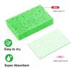 12 - Pack Non-Scratch Scrub Sponges - Sponges for Dishes and Washing Dishes, Cleaning Sponges for Kitchen Home Bathroom Cars, Funny Cut-Outs DIY for Kids (Green) view 4