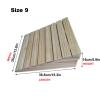 2-6 Inch Rise Wooden Threshold Ramps Entry Ramps Curb Ramp Wheel Chair Walkers Ramp, Portable Non-Slip Transition Ramp for Home Steps/Front Door/Yard/Doorways ( Size : 15.3x13.8x5.9in/38.8x35x15cm ) view 2