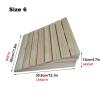 2-6 Inch Rise Wooden Threshold Ramps Entry Ramps Curb Ramp Wheel Chair Walkers Ramp, Portable Non-Slip Transition Ramp for Home Steps/Front Door/Yard/Doorways ( Size : 12.1x11.8x4.7in/30.8x30x12cm ) view 2