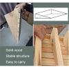 2-6 Inch Rise Wooden Threshold Ramps Entry Ramps Curb Ramp Wheel Chair Walkers Ramp, Portable Non-Slip Transition Ramp for Home Steps/Front Door/Yard/Doorways ( Size : 12.1x11.8x4.7in/30.8x30x12cm ) view 3