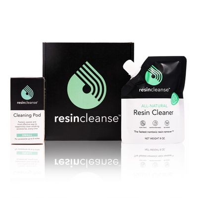 Resin Cleanse Glass Cleaner Starter Kit | Includes Cleaning Pod and Refill Pouch (Small)
