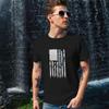 Cybersecurity Analyst USA Flag Sueded T-Shirt - Cybersecurity Presents - Unique Presents - Light Gray, M view 4